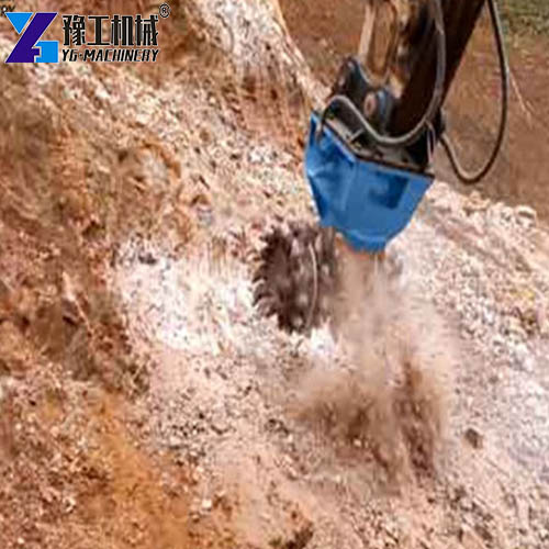 drum cutter attachment for excavator
