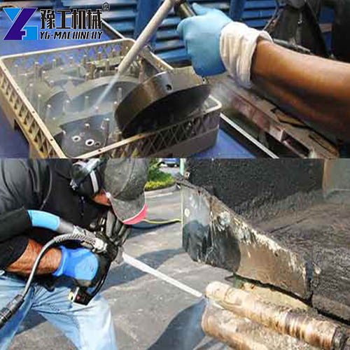 dry ice sand blaster application