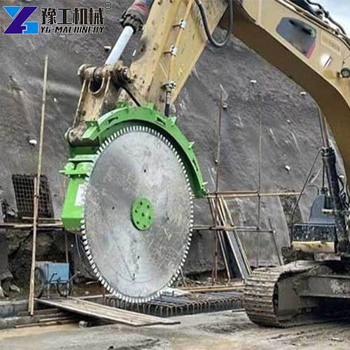 excavator rock saw attachment
