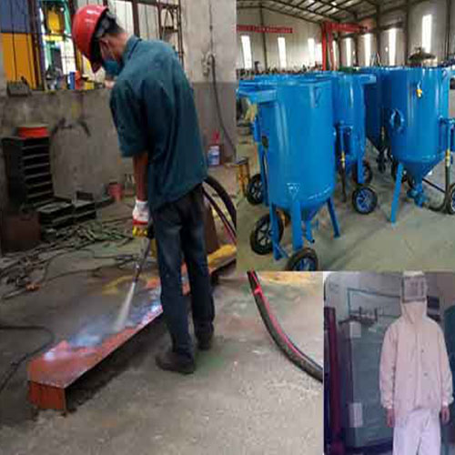 mobile blasting machine