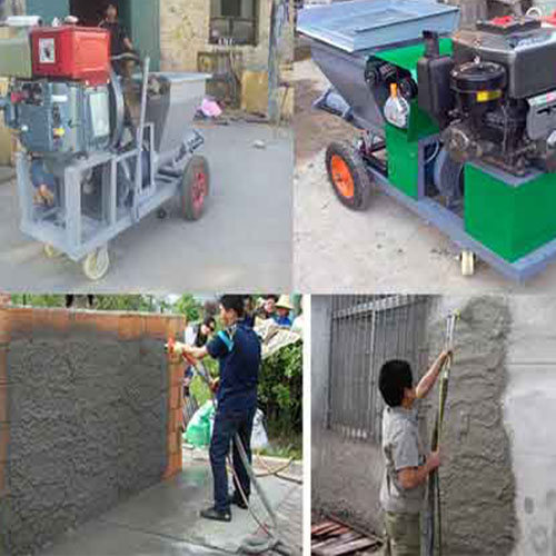 mortar spray application