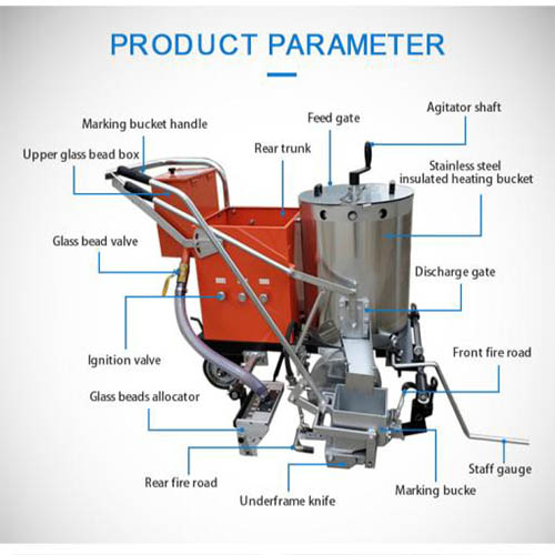 thermoplastic road marking machine