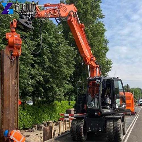 vibratory pile driver for excavator