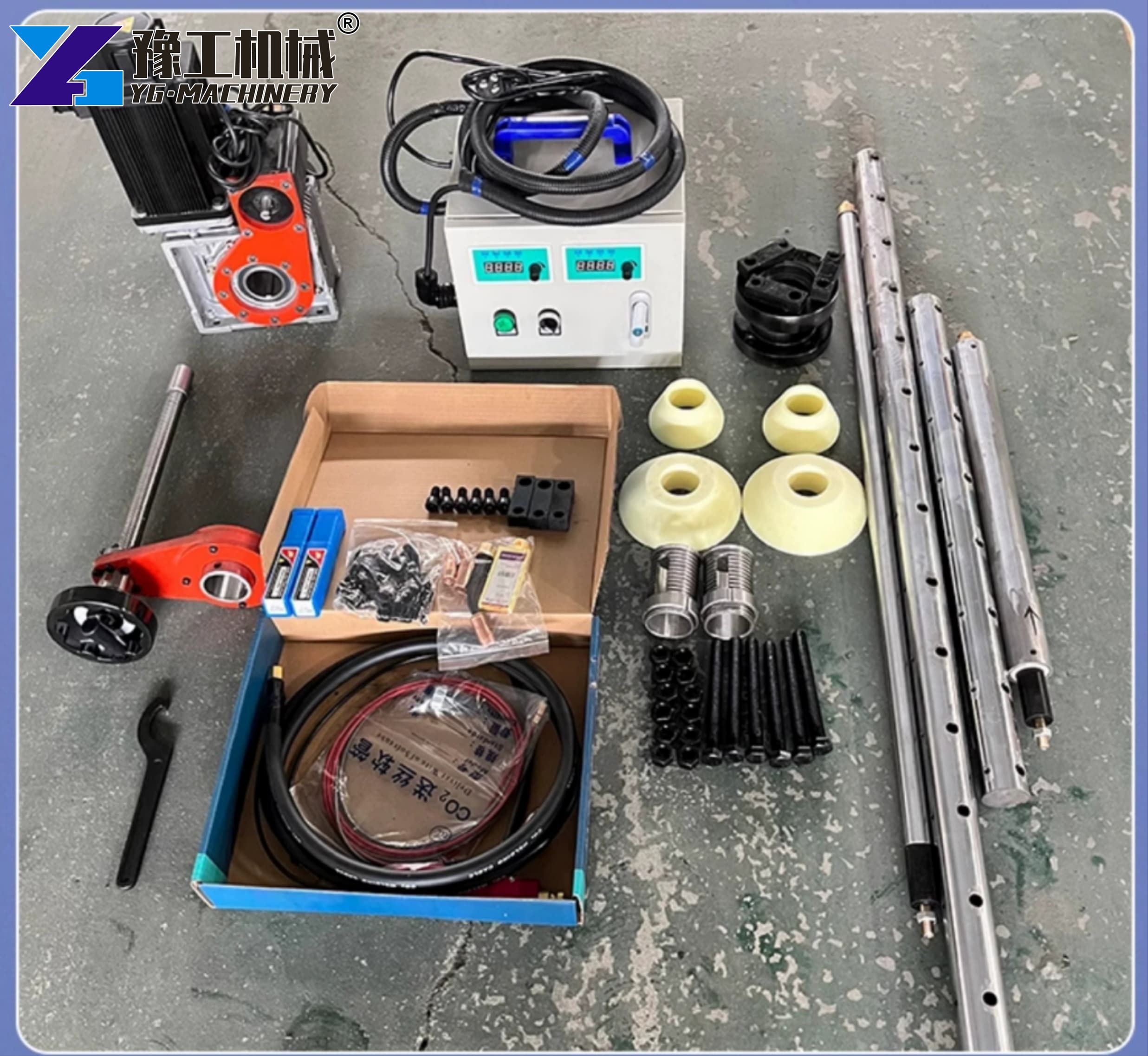 GRC spraying machine setup