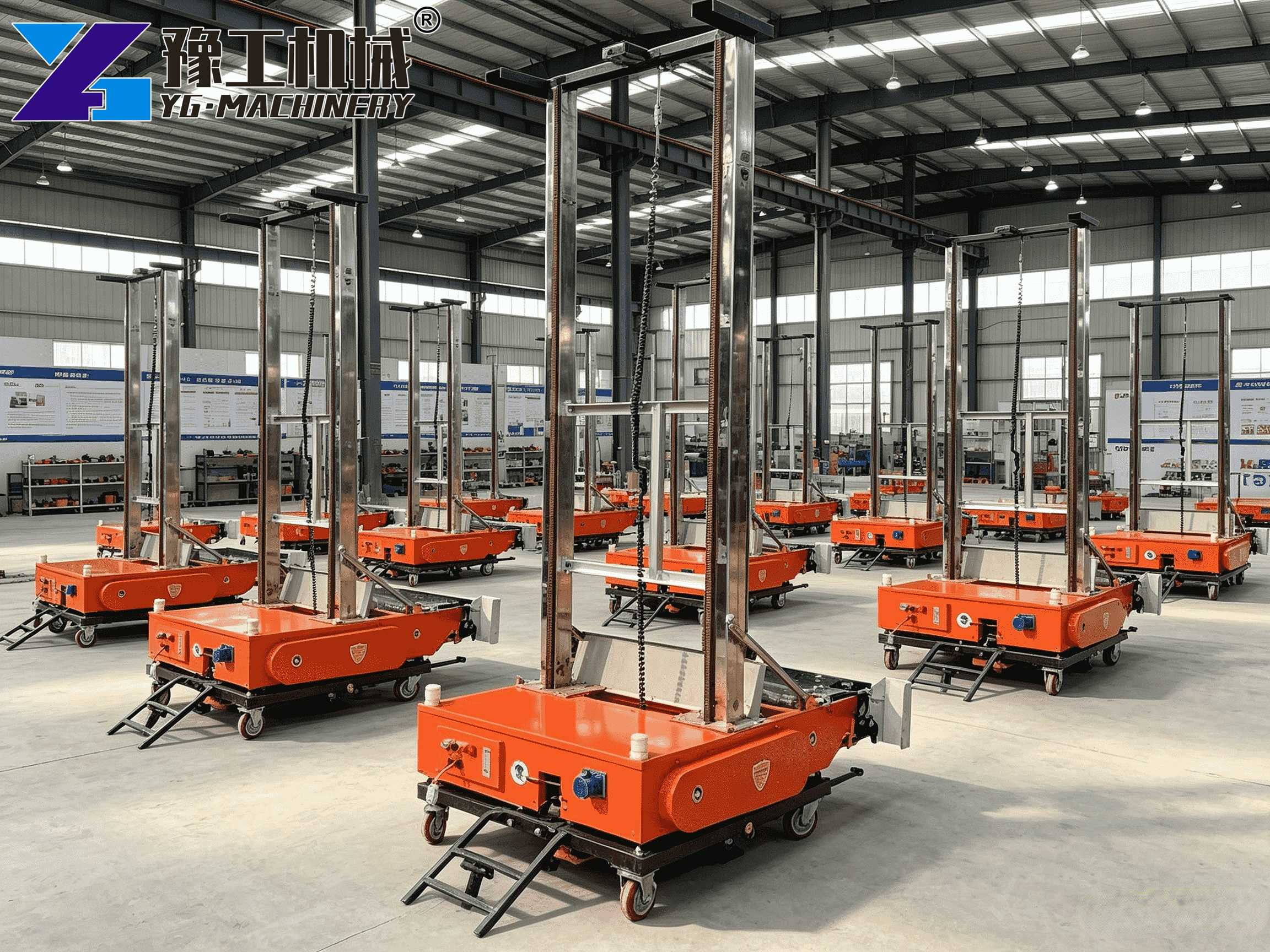 Industrial Automatic Cement Plaster Machine building cement plaster equipment