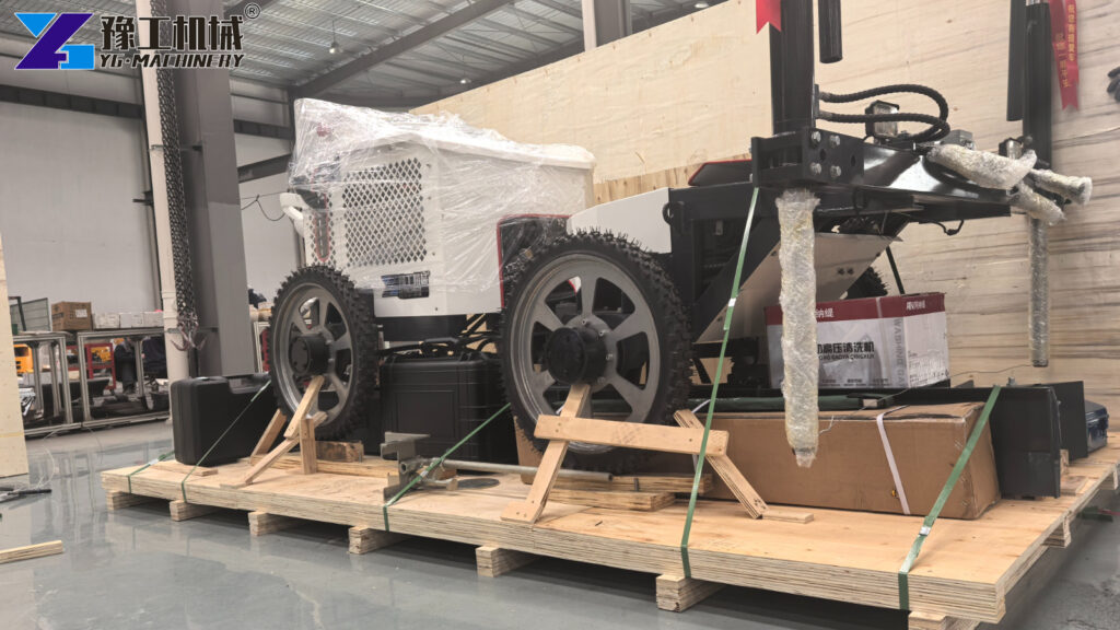 concrete levelling machine shipping container