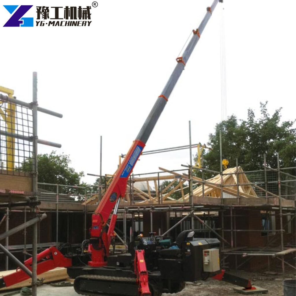 crawler crane on construction site