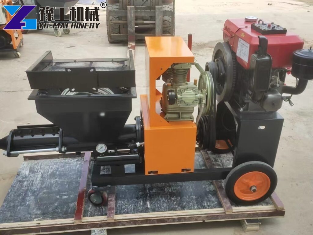 diesel plaster spraying machine model