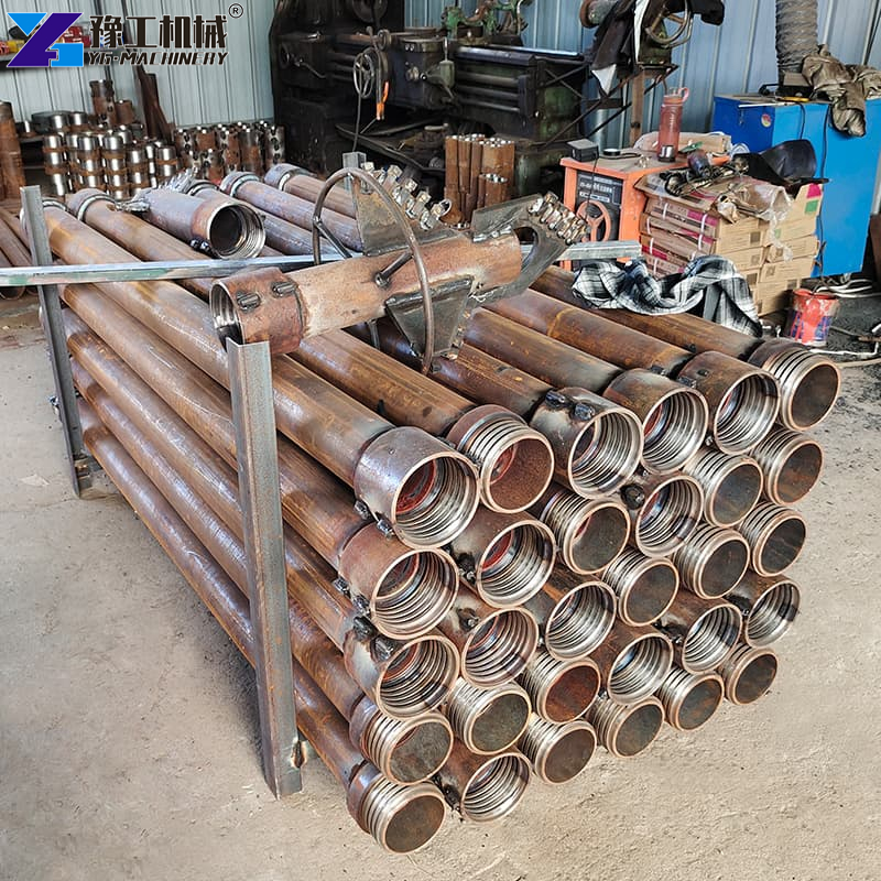 drilling machine rod connection detail