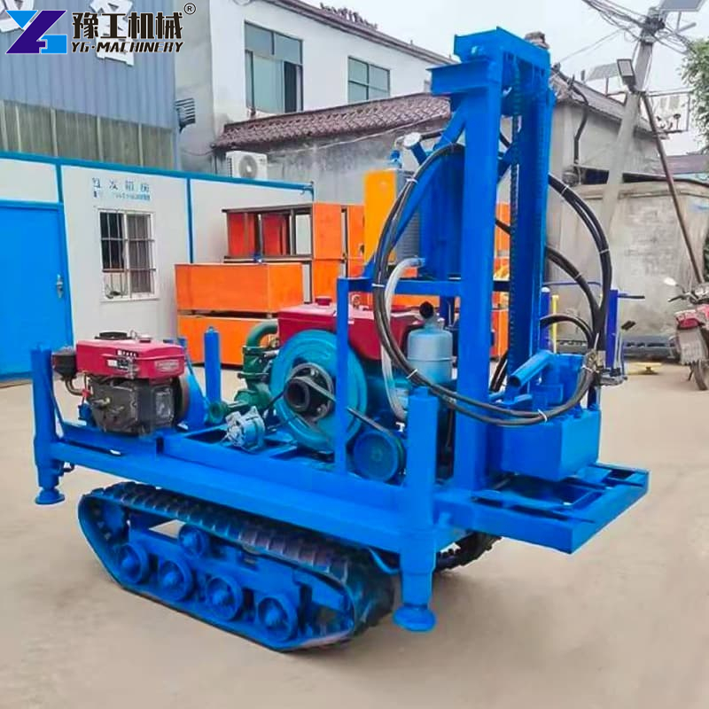 gasoline powered well drill outdoor