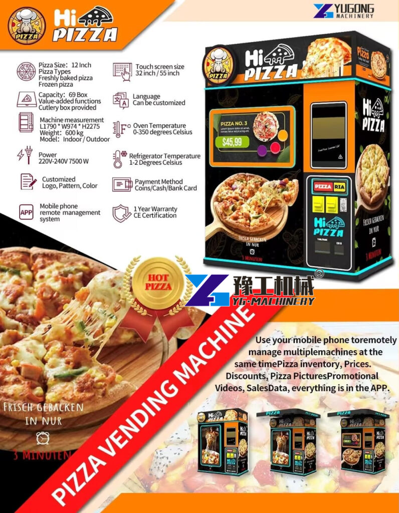 high efficiency pizza vender