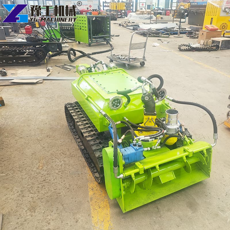 pipe cleaning robot inside sewer