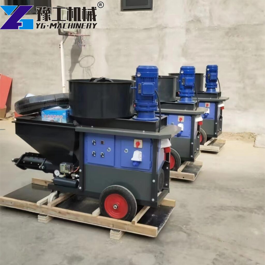portable plaster spray unit outdoor