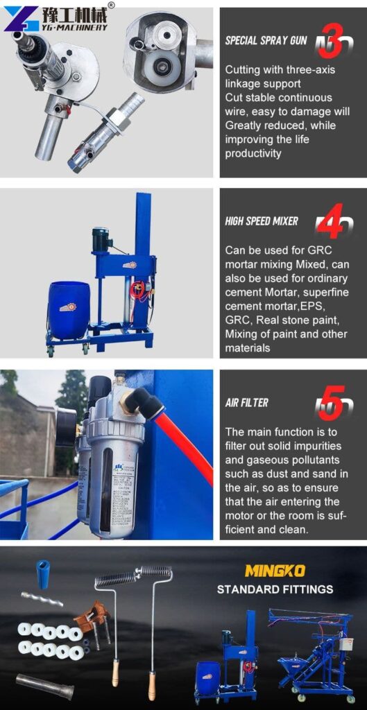 professional grc shotcrete machine