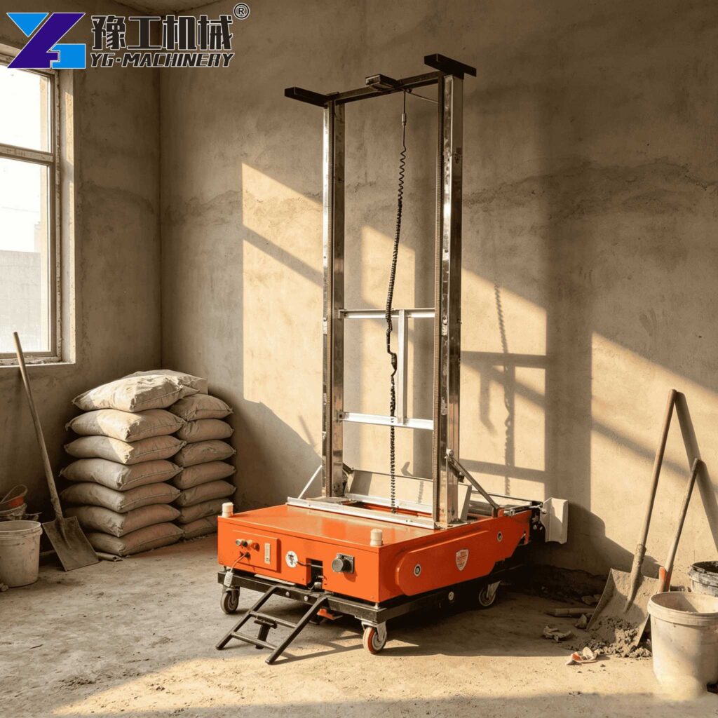 wall rendering machine finished surface