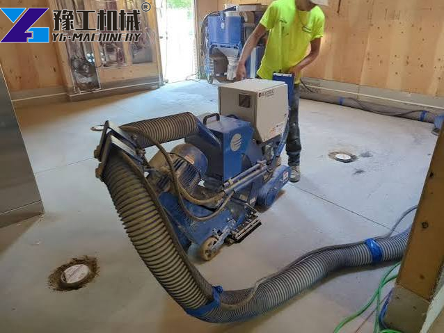 concrete floor shot blasting machine