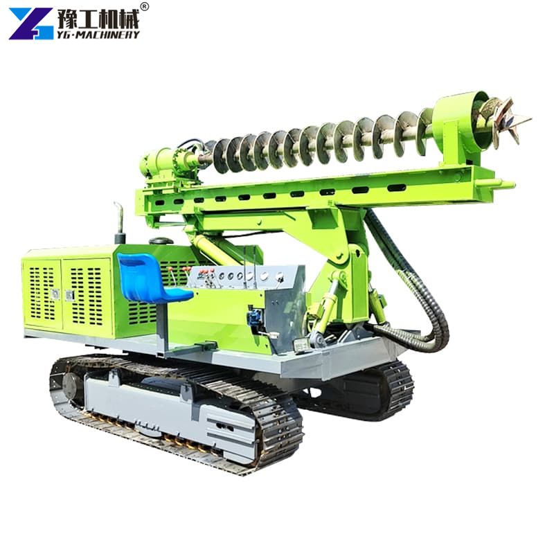 crawler pile driver rig