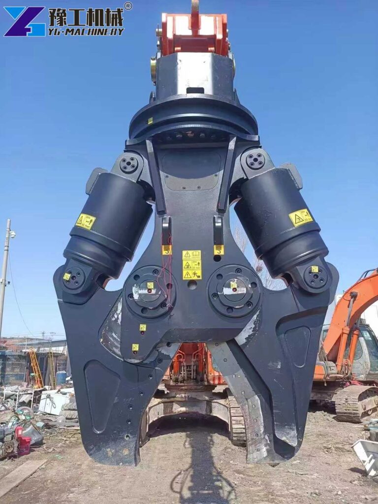 excavator demolition shears