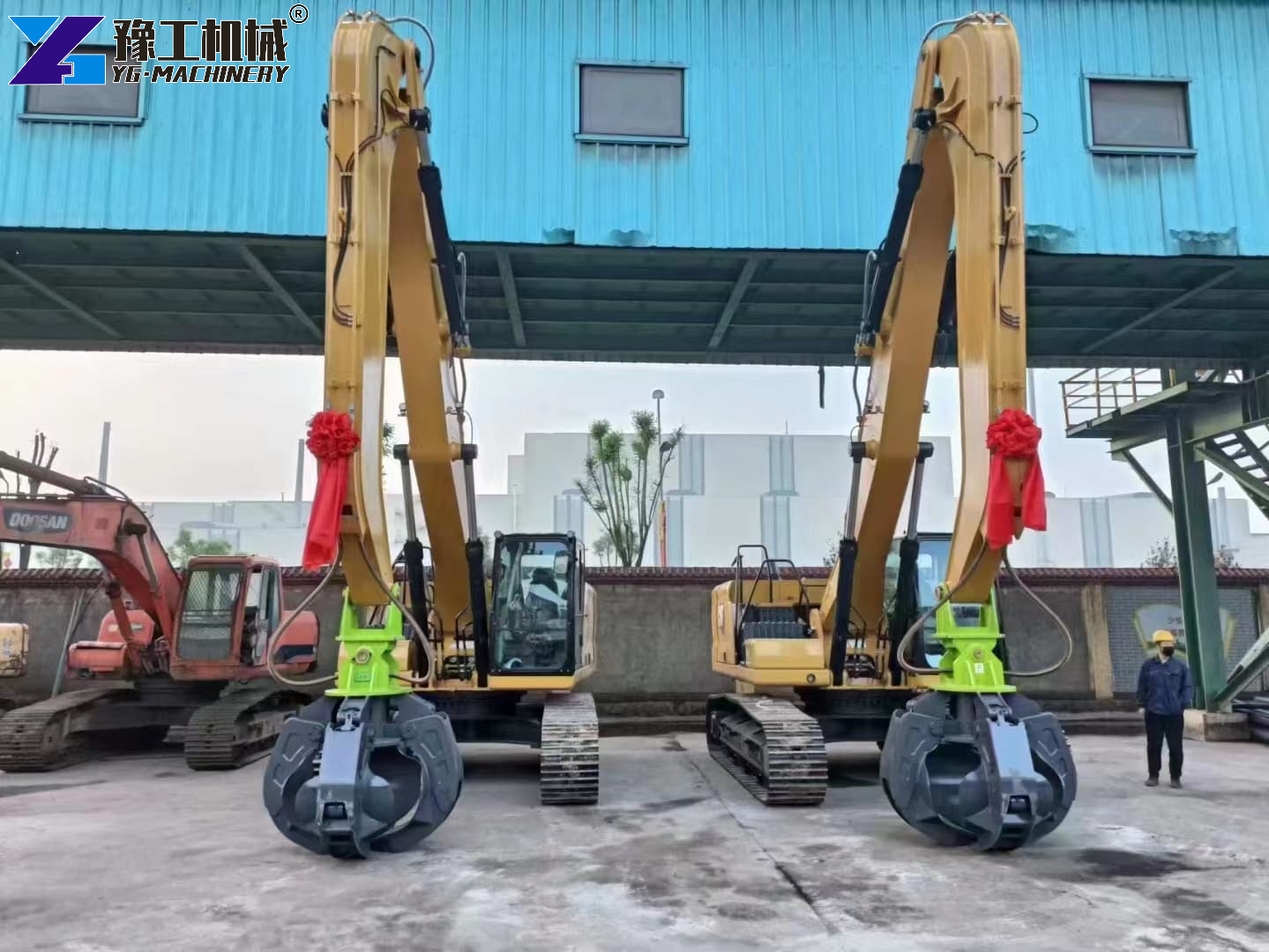 Excavator Orange Peel Grapple excavator orange peel grapple