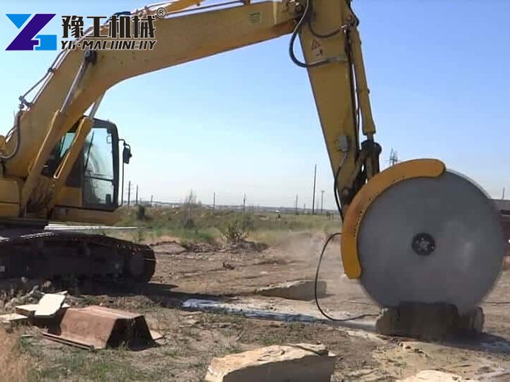 Excavator Mounted Rock Saw excavator rock cutting saw price