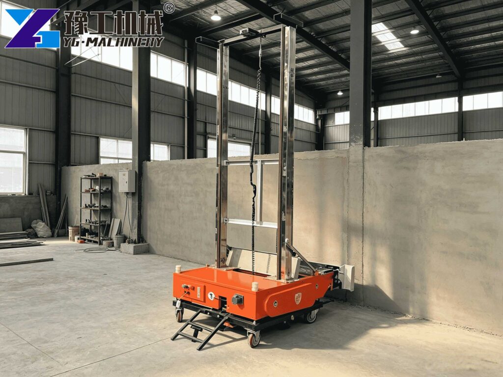 fully automatic mobile cement mortar render machine