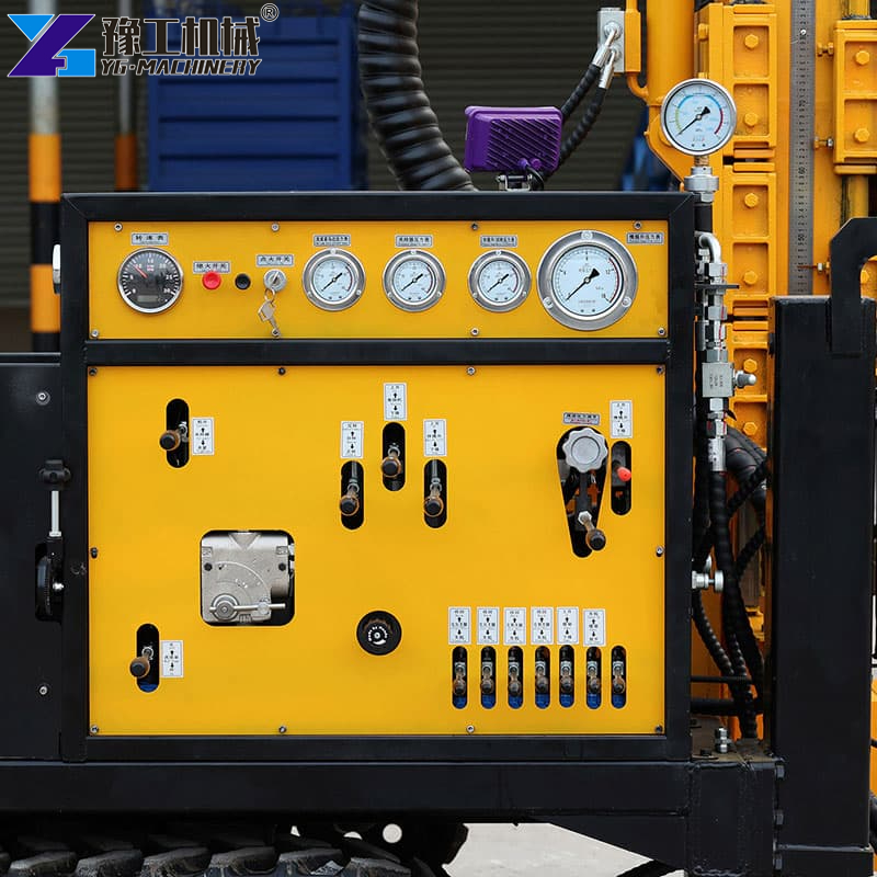 hydraulic drill control panel