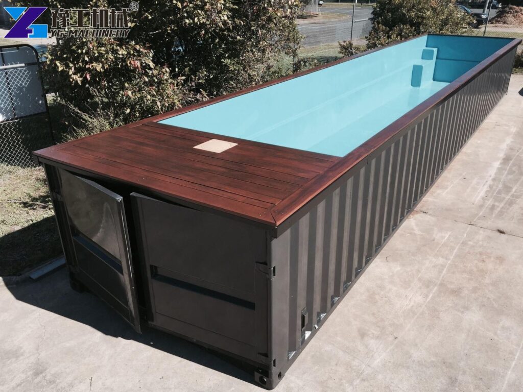 modern container swimming pool