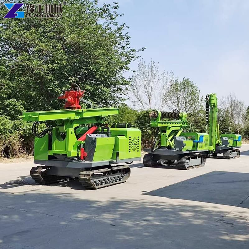 photovoltaic pile driving rig