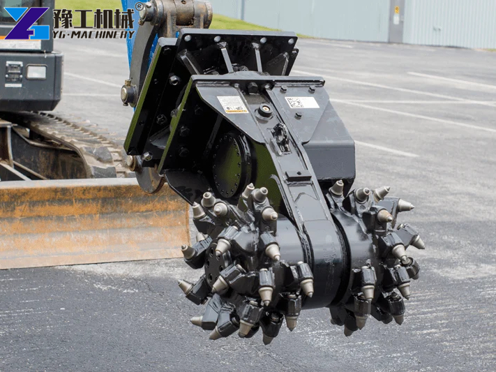 asphalt milling attachment excavator