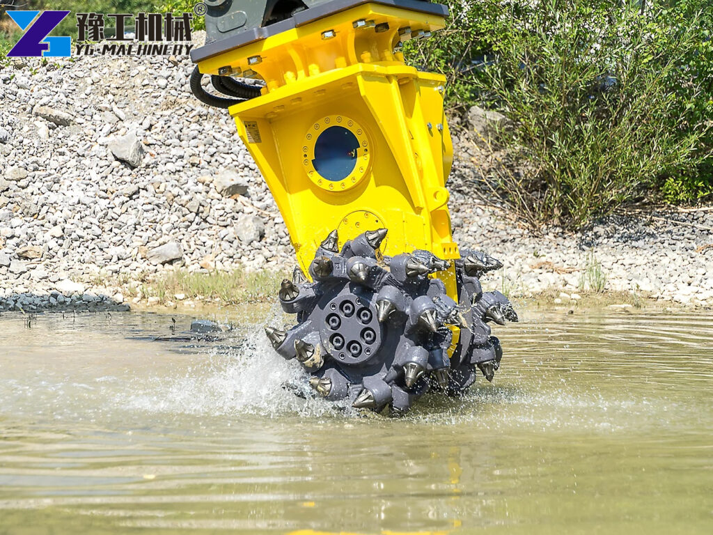 asphalt milling attachment for excavator