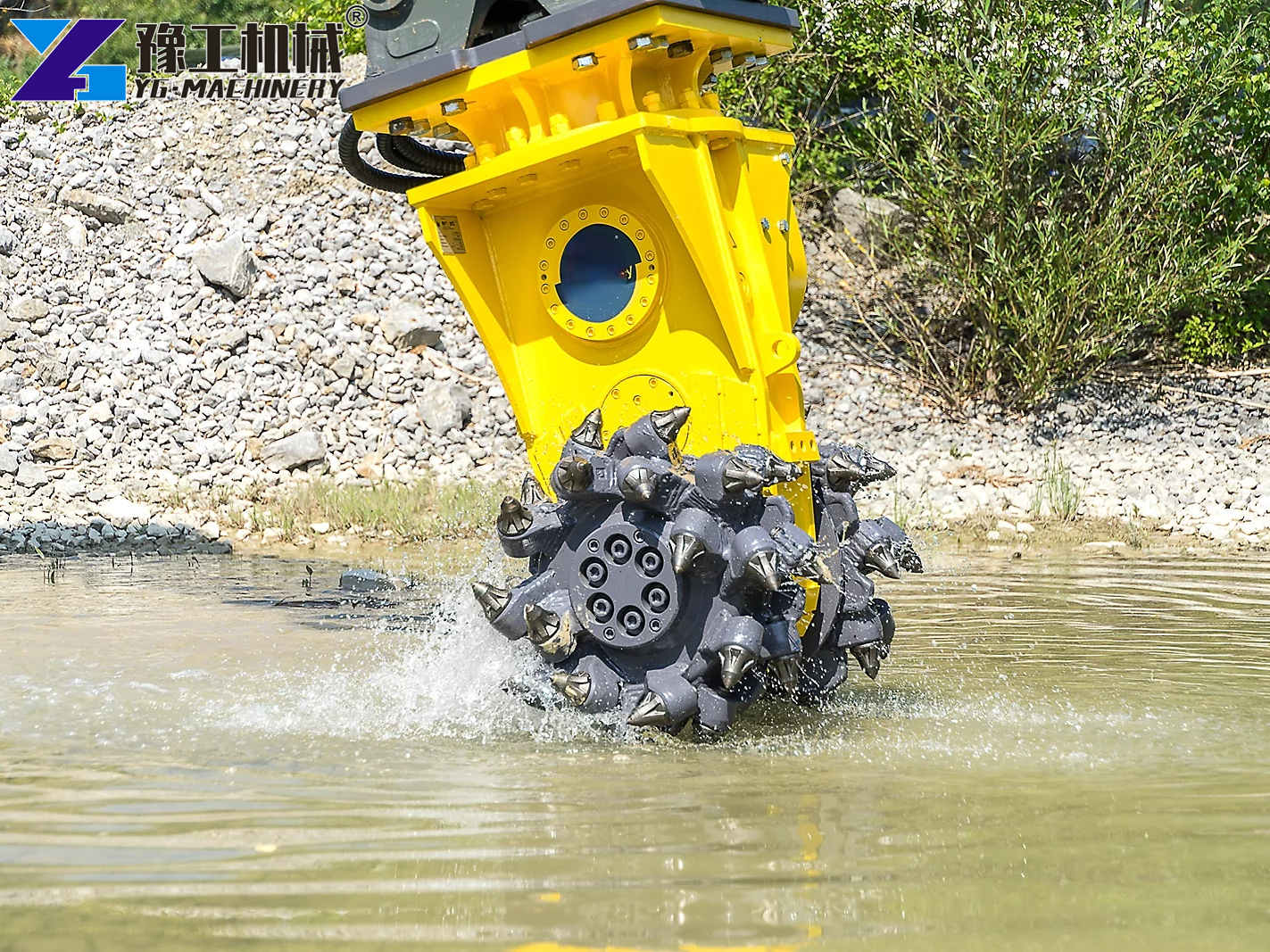 Excavator Drum Cutter asphalt milling attachment for excavator