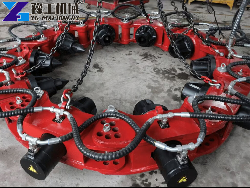 concrete pile cutting machine