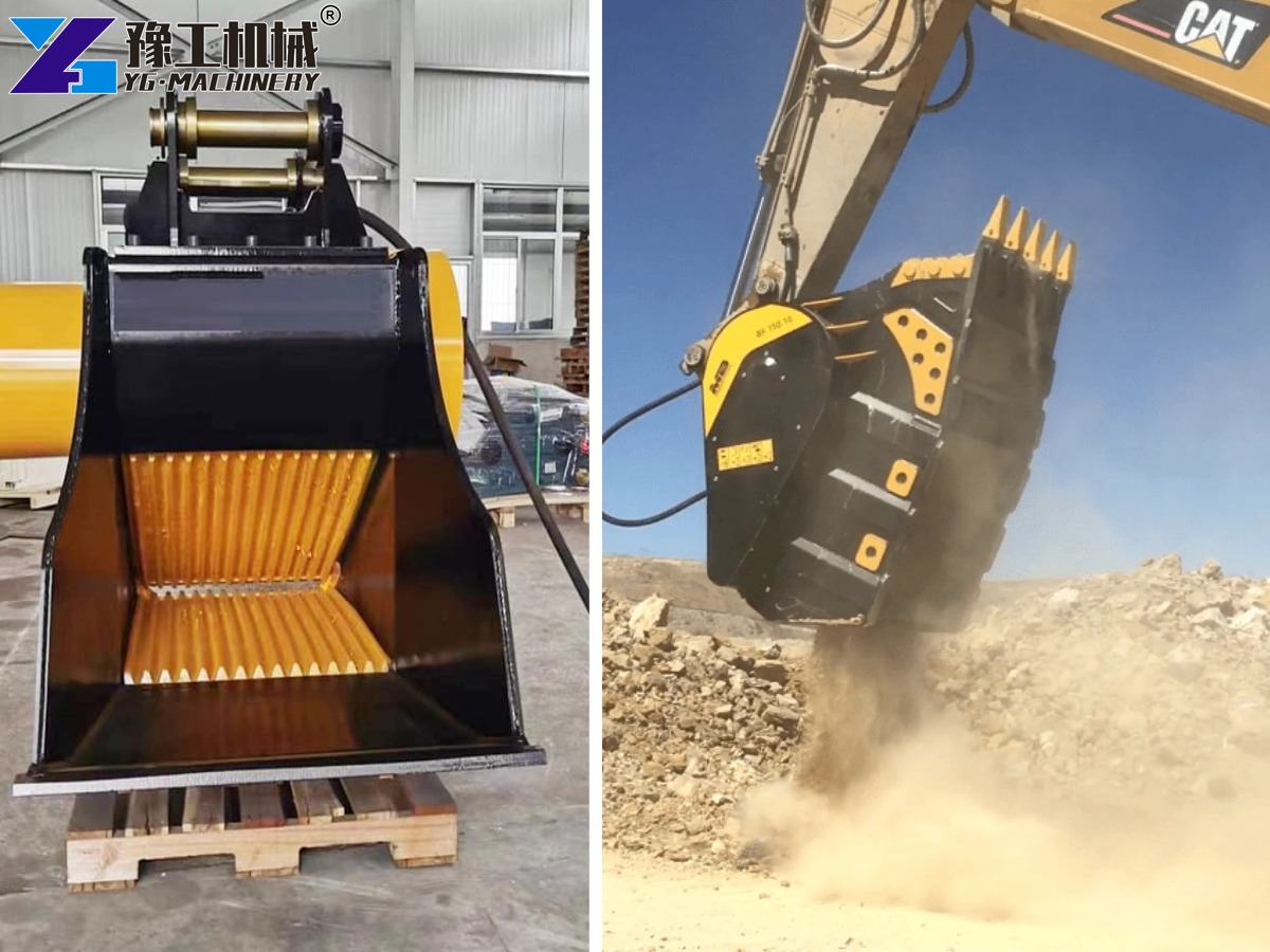 Excavator Crusher Attachment crusher bucket attachment for sale