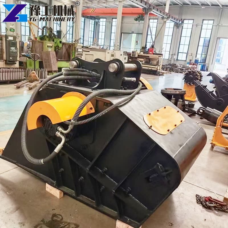 excavator crushing bucket