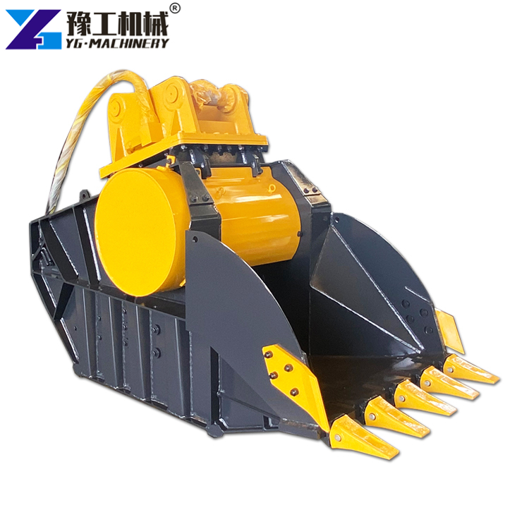 excavator rock crusher price