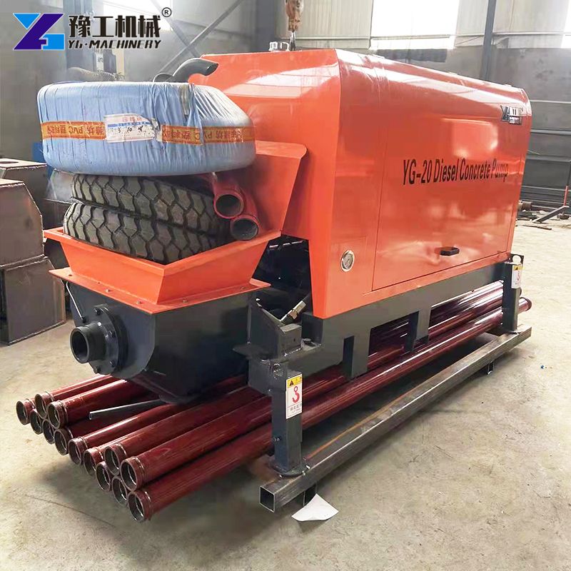 small concrete pump